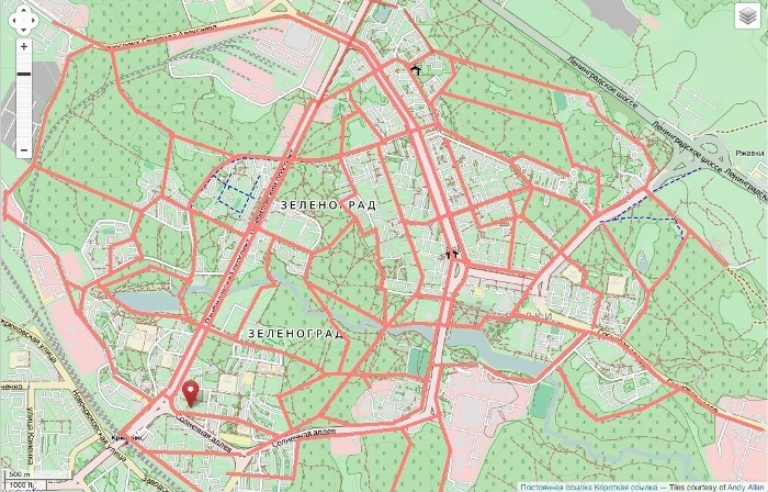 План города зеленограда