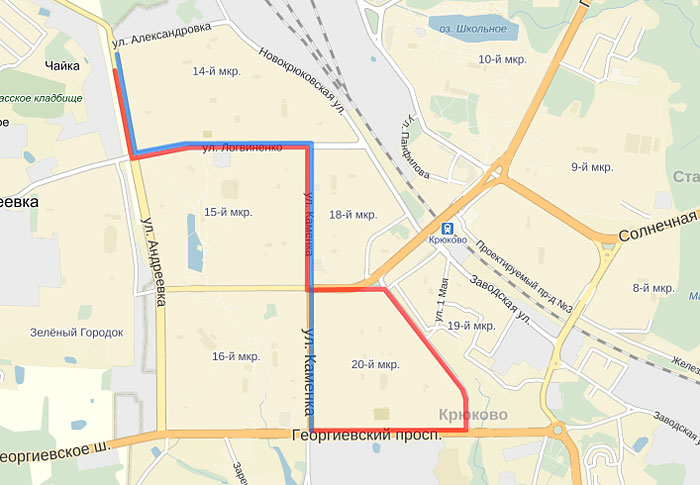 Королев карта маршруток